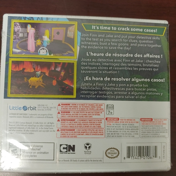 HOLD FOR miixedprincess Adventure time Nintendo 3DS rare game new - Picture 2 of 2
